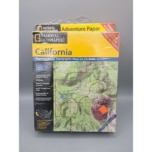 National Geographic TOPO! USGS California Topographic Maps 10 CD's ROM-Win PC